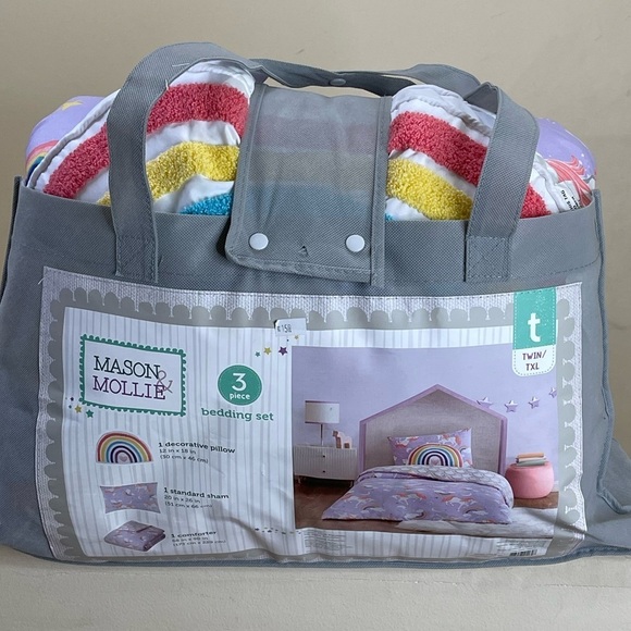 Other - Kids Rainbow Bedding Set - Multicolor